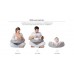 Ergobaby Nursing Pillow Natural Curve  หมอนให้นมอเนกประสงค์ สี Moonlight Grey with Strap